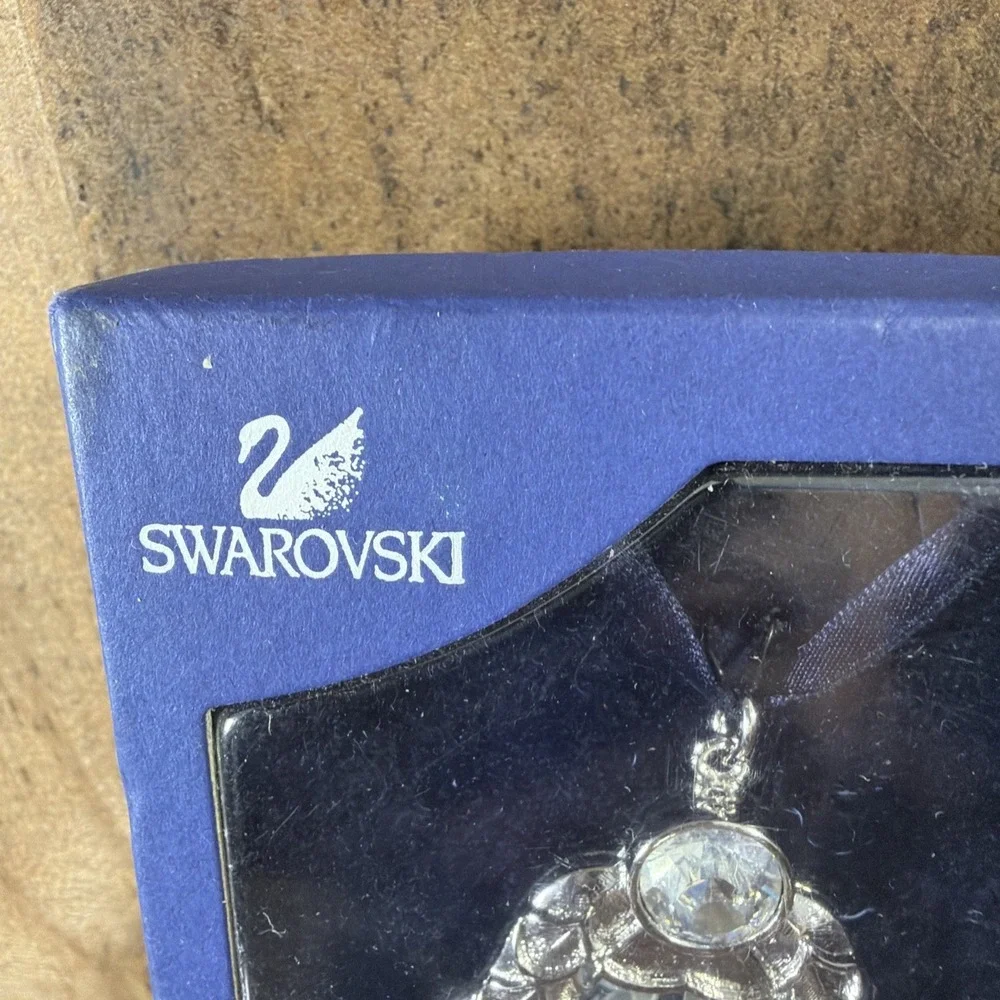 Swarovski Crystal Teardrop Angel Christmas Ornament 1299914 Vintage 2004 Retired